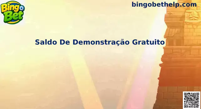 Interface de demonstração do jogo Bingo Bet com saldo virtual